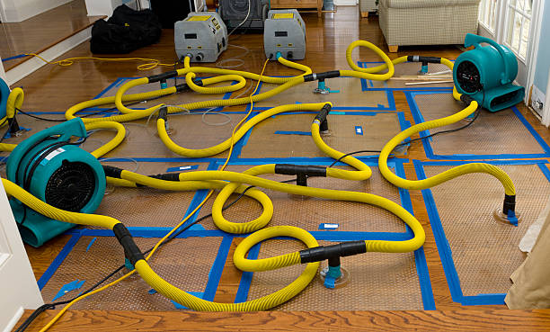 Professional Storm Water Damage Restoration technician working in Central City, PA